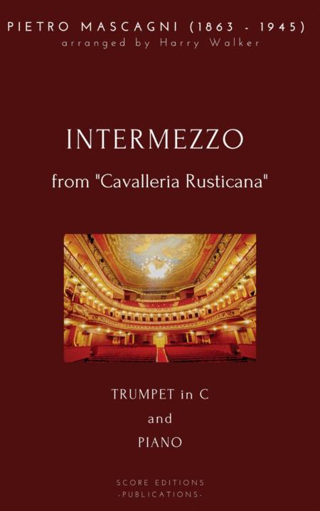 Free Sheet Music Mascagni Pietro Intermezzo For Trumpet In C And Piano