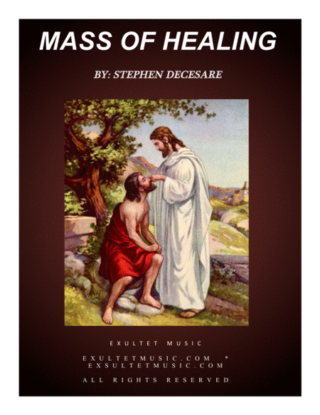 Mass Of Healing Choir Vocal Score Sheet Music