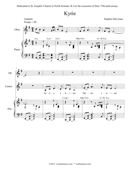 Free Sheet Music Mass Of Saint Joseph