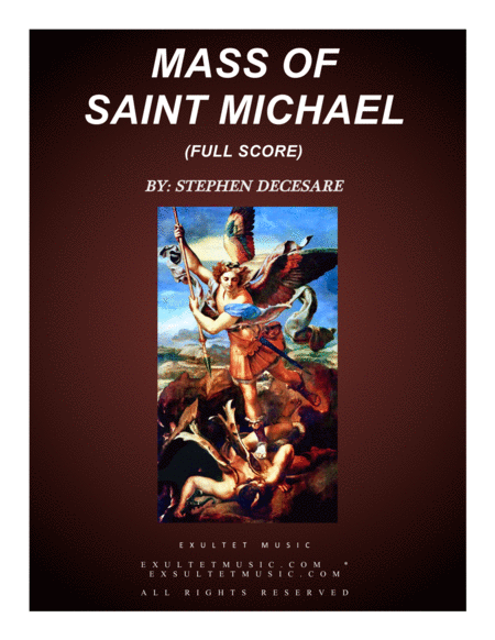 Free Sheet Music Mass Of Saint Michael Full Score