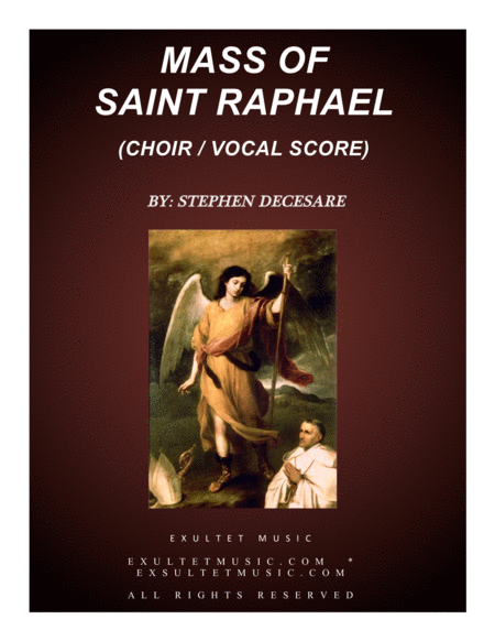 Mass Of Saint Raphael Choir Vocal Score Sheet Music