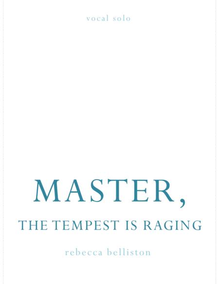 Free Sheet Music Master The Tempest Is Raging Vocal Solo