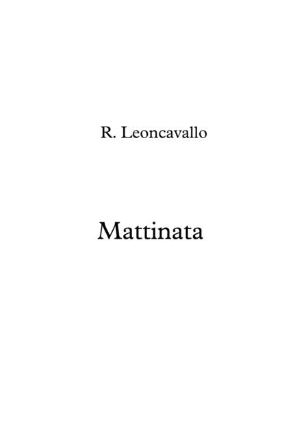 Free Sheet Music Mattinata Leoncavallo Voz Y Guitarra