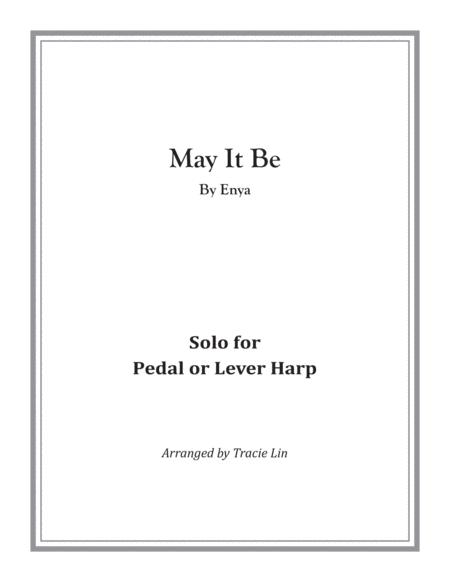 May It Be By Enya Harp Solo Sheet Music