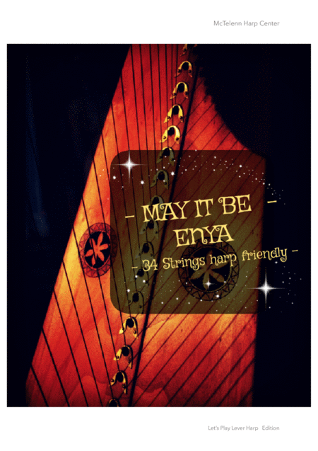 May It Be Enya Cover 34 Strings Harp Version For Beginners Only Score Sheet Music