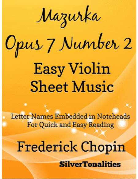 Mazurka Opus 7 Number 2 Easy Violin Sheet Music Sheet Music