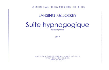 Free Sheet Music Mcloskey Suite Hypnagogique