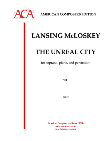 Mcloskey The Unreal City Sheet Music