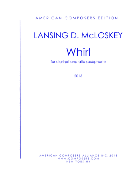 Free Sheet Music Mcloskey Whirl