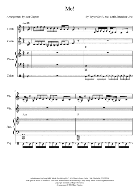 Free Sheet Music Me