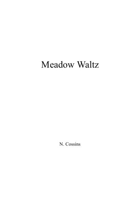 Meadow Waltz N Cossins Original Orchestral Composition Sheet Music