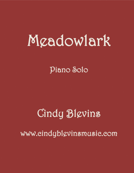 Free Sheet Music Meadowlark An Original Piano Solo From My Piano Book Slightly Askew