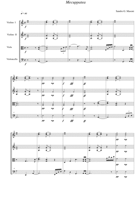 Mecuppatea Score Sheet Music