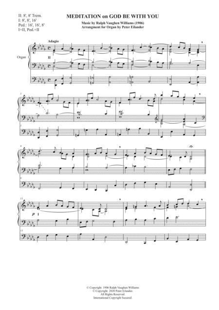 Meditation On God Be With You Sheet Music