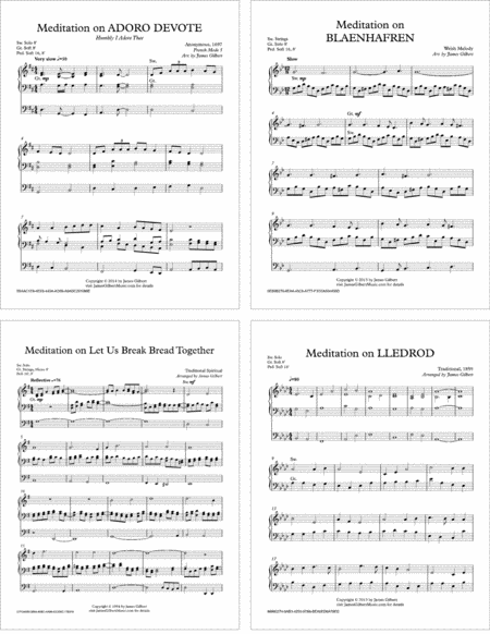 Free Sheet Music Meditations For Solo Organ Orc06