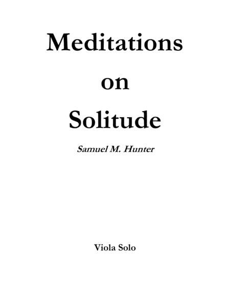 Meditations On Solitude Sheet Music