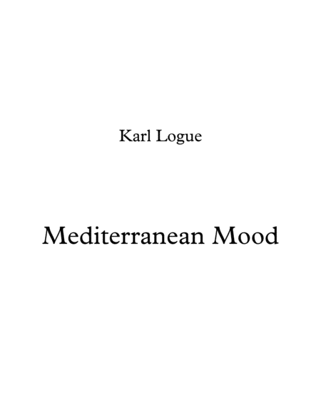 Mediterranean Mood Sheet Music