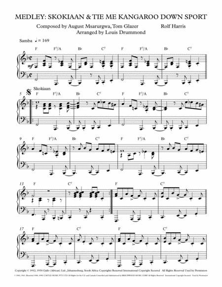 Medley Skokiaan Tie Me Kangaroo Down Sport Sheet Music