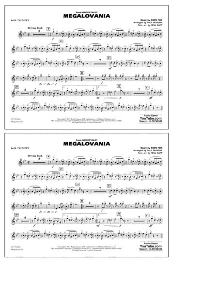 Megalovania From Undertale Arr Paul Murtha 1st Bb Trumpet Sheet Music