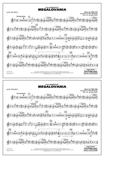 Megalovania From Undertale Arr Paul Murtha 2nd Bb Trumpet Sheet Music