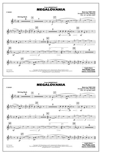 Megalovania From Undertale Arr Paul Murtha F Horn Sheet Music