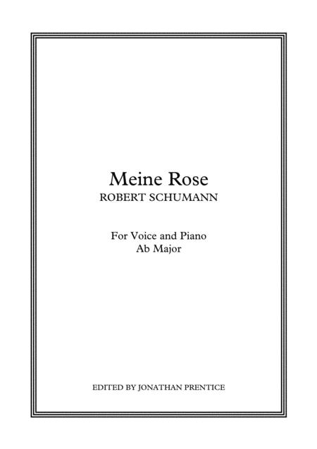 Meine Rose Ab Major Sheet Music