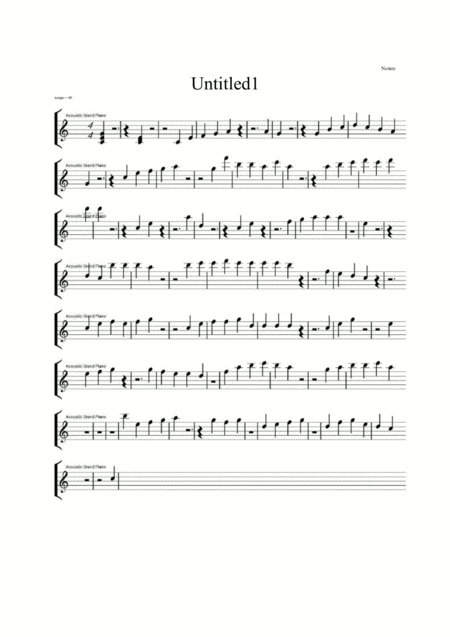 Free Sheet Music Melancholy