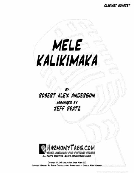 Mele Kalikimaka Clarinet Quartet Sheet Music