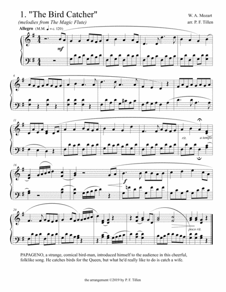 Free Sheet Music Melodies From The Magic Flute
