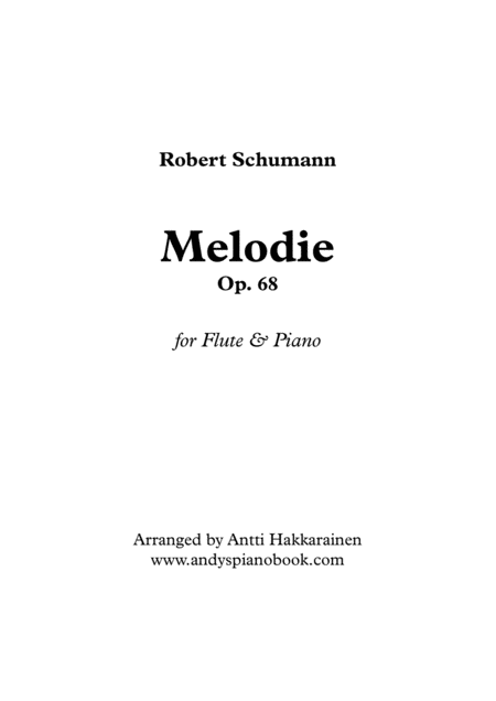 Melody Flute Piano Sheet Music