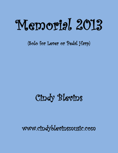 Memorial 2013 An Original Solo For Lever Or Pedal Harp From My Book Make Believe Sheet Music