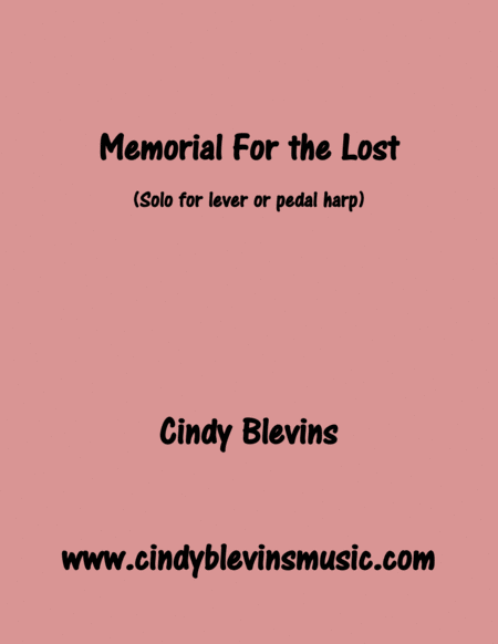 Memorial For The Lost Original Solo For Lever Or Pedal Harp From My Book Melodic Meditations Sheet Music