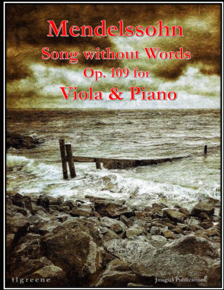 Mendelssohn Song Without Words Op 109 For Viola Piano Sheet Music