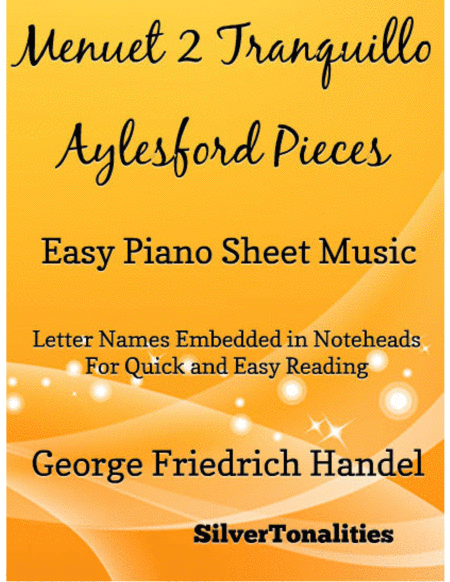 Free Sheet Music Menuet Ii Tranquillo Aylesford Pieces Easy Piano Sheet Music