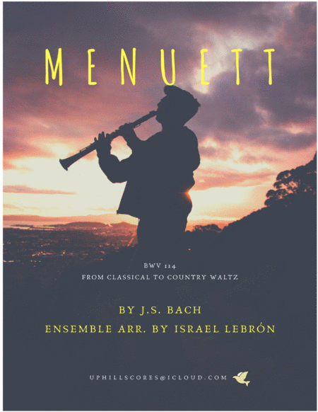 Free Sheet Music Menuett By Bach