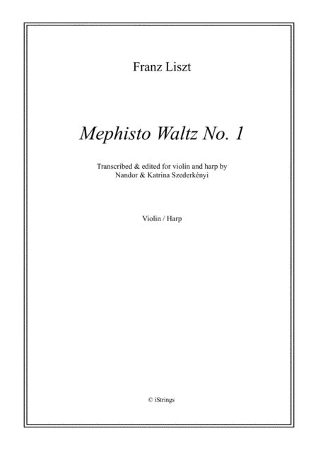 Free Sheet Music Mephisto Waltz No 1 For Violin Harp