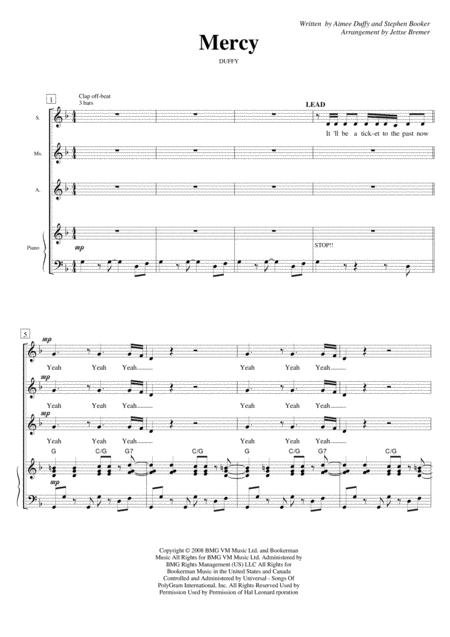 Free Sheet Music Mercy Saa Piano