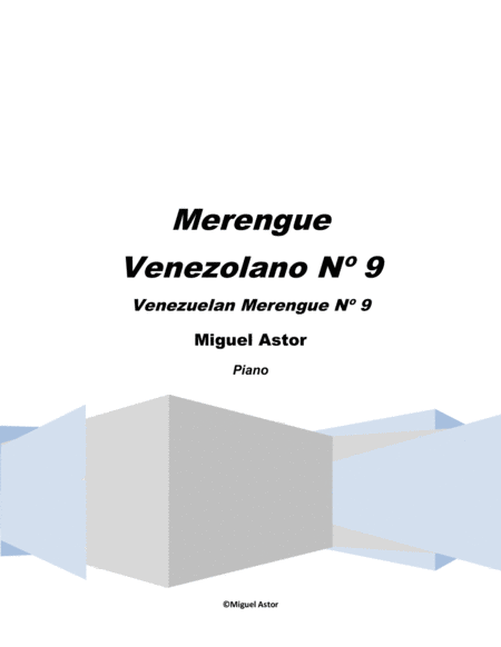 Free Sheet Music Merengue Venezolano N 9