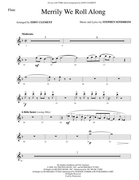 Merrily We Roll Along Instrumental Pack Sheet Music