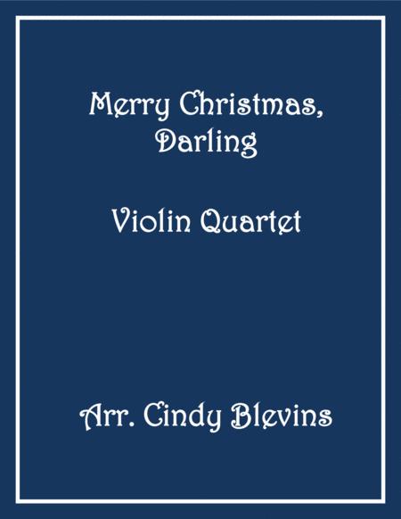 Merry Christmas Darling Violin Quartet Sheet Music