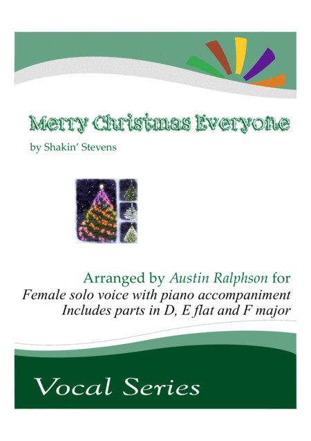 Merry Christmas Everyone Female Solo Voice And Piano Sheet Music