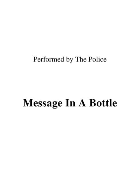 Message In A Bottle Lead Sheet Performed By The Police Sheet Music