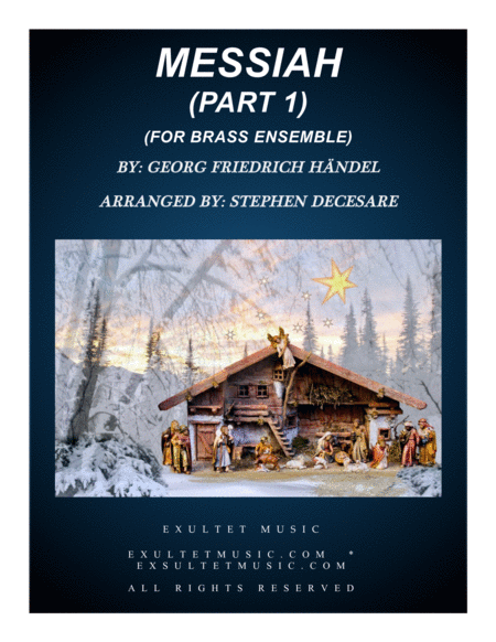 Free Sheet Music Messiah Part 1 For Brass Ensemble Full Score And Parts