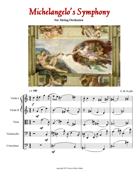 Free Sheet Music Michelangelos Symphony