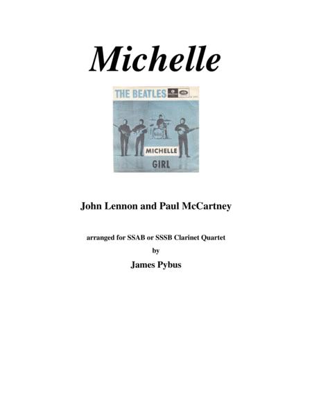 Michelle Clarinet Quartet Arrangement Sheet Music