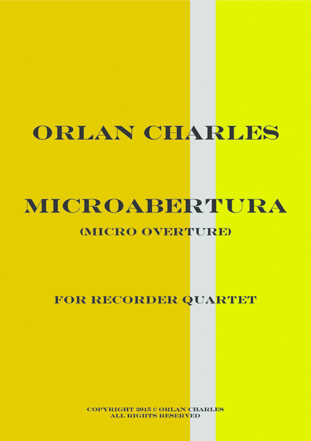 Micro Abertura Micro Overture Overture In D Minor Sheet Music