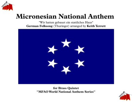 Free Sheet Music Micronesian National Anthem For Brass Quintet