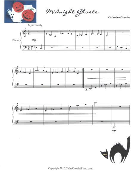 Free Sheet Music Midnight Ghosts