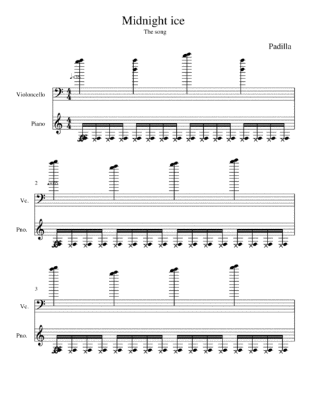 Free Sheet Music Midnight Ice