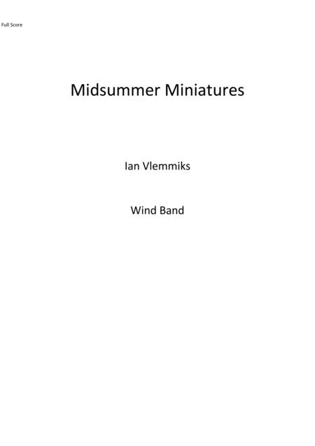 Free Sheet Music Midsummer Miniatures